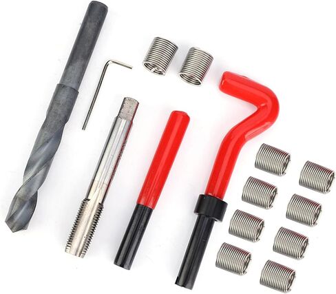 15 Pcs Thread Inserts M14x1.5 Stainless Steel Female Thread Repairing Accessory Assortment Kit Drill Helicoil Repair Kit in Saudi Arabia