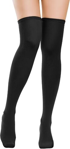 Century Star Womens Thigh High Socks Thin Stripes Over Knee High Stocking for Women Casual Long Thigh High Tights Boot Socks in Saudi Arabia