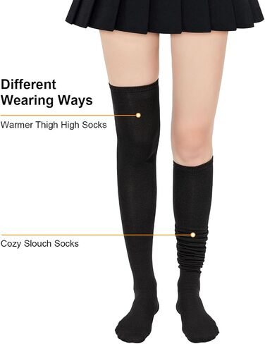 Century Star Womens Thigh High Socks Thin Stripes Over Knee High Stocking for Women Casual Long Thigh High Tights Boot Socks in Saudi Arabia