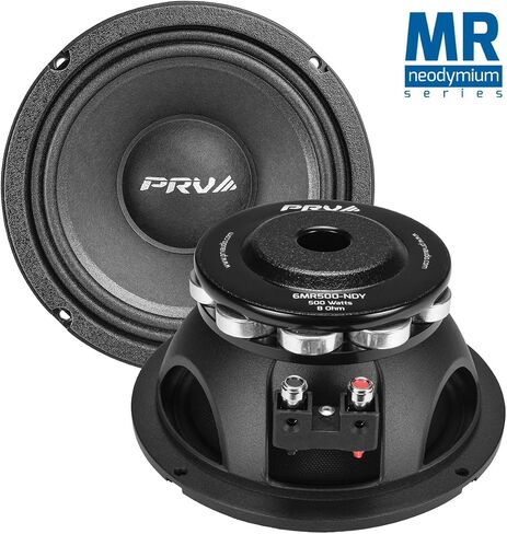PRV AUDIO 6.5 Inch Midrange Speaker 6MR500-NDY 500 Watts 8 Ohm Neodymium Magnet, High Output Loudspeaker for PRO Audio & Car Audio (Single) in Saudi Arabia
