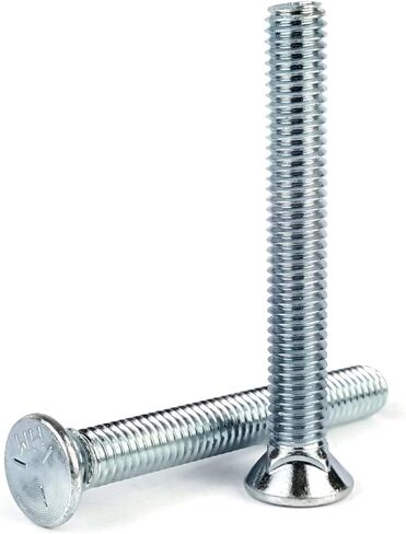 Flat Head Zinc Plated Grade 5 Plow Bolt 3/8"-16 x 3" Qty 25 in Saudi Arabia
