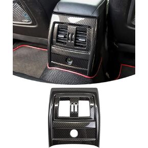 غطاء مسند الذراع 328i 435i، وسادة وحدات تحكم مركزية ملونة من ألياف الكربون لسيارة BMW F30 F32 F34 (مادة ABS) (F30 2012-2019)