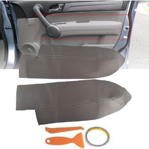 Gray 2Pcs Protector Cover Front Door Panels Armrest Cover Replacement for 2007-2012 CR-V CRV