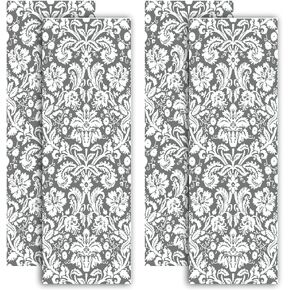 APPLIANCE ART Deluxe School Locker Magnetic Wallpaper | Decorative | Magnetic Vinyl for Instant Update | Trimmable | Easy Install, Remove & Reuse | Set of 4 Sheets | Damask Aqua