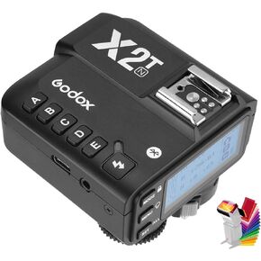 Godox X2T-N i-TTL 2.4G HSS 1/8000s Wireless Flash Remote Trigger Transmitter Compatible for Nikon Camera,Bluetooth Support,Larger Display(Godox X1T Upgrade Version)