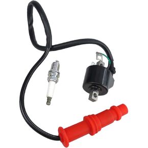 Coil and Spark Plug Fit for Polaris Sportsman 500 1996-2002 Replace 3085228 3085227, Black in Saudi Arabia