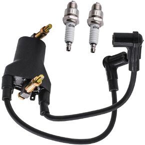 26652-G01 Ignition Coil for EZGO Golf Cart 4-Cycle Engine Marathon 1993-2003 4 Cycle Gas 1991-2002 with Spark Plug