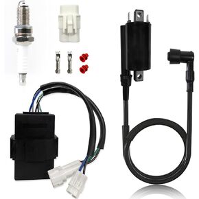 Igniter CDI Box Ignition Coil Spark Plug For Kawasaki Bayou 300 KLF300 KLF300B 1988-2004 KLF300C 1997-2004 21119-1369 21121-1049