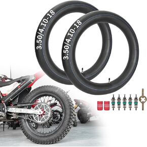 3.50/4.10-18 Inner Tube with TR4 Straight Valve Stem for 110/90-18 Tire KL250 XL185S CRF230F XR185-2Pack