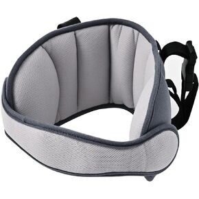 Kids Car Seat Head Support Band, Adjustable Child Carseat Headhold, Safety Car Seat Neck Relief Strap, Breathable Head Neck Pillow Support – Baby Travel Accessories, Dark Grey in Kuwait