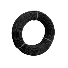 1/8" 300ft Black Wire Rope,T316 Stainless Steel Cable,for Deck Cable Railing Hardware Kit,7 x 7 Strand Construction