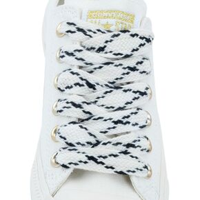 2cm Extra Wide Shoe Laces Black White Thick Fat Shoelaces Chunky Designer Shoe Strings for Sneakers Boots