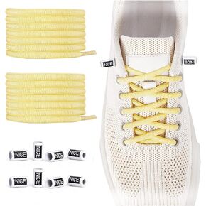 No Tie Elastic Shoelaces(Pack of 2) - Tieless Elastic Shoe Laces - One Size Fits for Adults, Kids