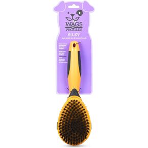 Wags & Wiggles Double Sided Dog Brush - Efficient Pet Grooming for Long or Short Haired Dogs & Cats, Shedding Brush, Detangling Pin & Bristle Hair Brush, Doodle & Poodle Brush, Dog Hair Remover