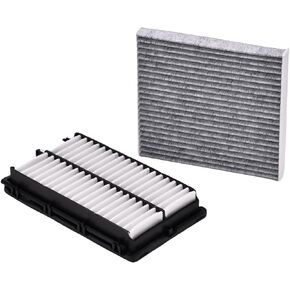 28113-L1000 97133-L1000 Engine Air Filter and Cabin Air Filter with Activated Carbon Fits Hyundai Sonata Santa Fe Tucson Kia Sorento K5 Carnival 2020-2023