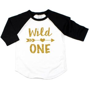 Bump and Beyond Designs Wild One Year Old Birthday Shirt Girl First Birthday Outfit