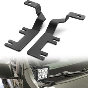 Nilight Ditch Light Brackets غطاء محرك السيارة مفصلات مجموعة دعامة تثبيت لمصابيح العمل المساعدة للطرق الوعرة LED على 2015-2022 Chevy Colorado 2015-2021 GMC Canyon، ضمان لمدة عامين in Kuwait