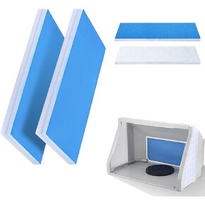 4 قطع من مرشح حجيرة الطلاء، مجموعة فلتر حجيرة رش البخاخة، تصميم مزدوج الطبقة، مناسب لهواية البخاخة، الحرفيين وحجرة طلاء الرش in Kuwait