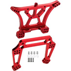 جزء ترقية برج الصدمات الأمامي الخلفي من الألومنيوم لـ 1/10 Slash 2WD VXL، Rustler 2WD VXL، Stampede 2WD VXL، Bandit 2WD VXL، Bigfoot 2WD، RC ترقية Hop Ups، يستبدل 3638 3639، أحمر in Kuwait