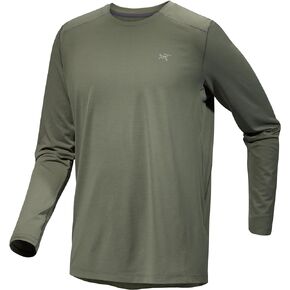 قميص Arc'teryx Cormac برقبة دائرية للرجال LS | طاقم بعامل حماية من الأشعة فوق البنفسجية 50+ للأنشطة عالية الإنتاج