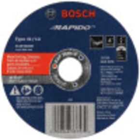 Bosch TCW1S400 4 In 040 In. 5/8 In. Arbor Type 1A (ISO 41) 60 Grit Rapido™ Fast Metal/Stainless Cutting Abrasive Wheel