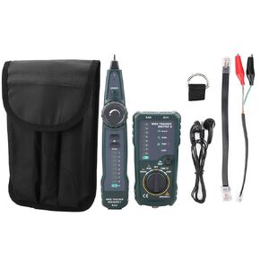 FY868 Multifunction Wire Tracker Kit with Storage Bag, RJ45 RJ11 Adapter Cable, Network Cable Tester for Wire Breakage/Short Circuit Detection