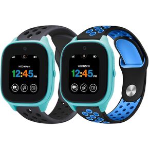 [2 Pack] Silicone Sport Bands Compatible with Gizmo Watch 3/2/1,Gabb Watch 3/2/1,SyncUP Watch Band for Kids,20mm Soft Breathable Smartwatch Band for Boys and Girls,Small Size in Saudi Arabia