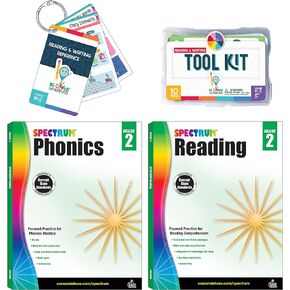 Carson Dellosa 531pc K-2 Literacy Bundle, Kindergarten, 1st Grade, 2nd Grade Phonics Posters, Bulletin Board Sets, Instructional Resources, Dry-Erase Manipulatives, Big Box of Sentence Building Game