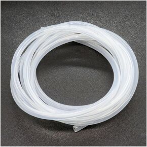 Silicone Tubing 0.08" x 0.16"（2x4mm）(IDxOD) 16.4Ft(5m) Length Flexible Transparent Tube, Silicone Rubber Air Hose Water Pipe for Pump Transfer