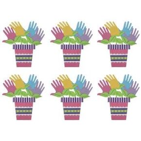 Nikki's Knick Knacks Spring Handprint Flower Pot Foam Craft Kit- Makes 12