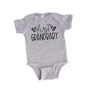 Penguins & Pineapples First Grandbaby Announcement Bodysuit New Grandparents To be Pregnancy Reveal Grandma Grandpa (6M (6 months))