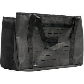 LAPG MOLLE Tactical Collapsible Tote Bag, Multiuse Bag, Reusuable Grocery Bag, Milspec Fabric MOLLE Bag