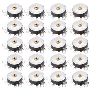 uxcell Wheel Potentiometer with Switch B50K Ohm Variable Resistors Single Turn Rotary Carbon Film Taper RV12MM 20pcs