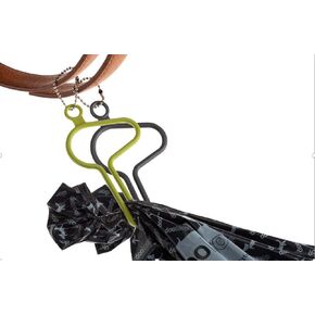 The dooloop Hands Free Dog Poop Holder - Carry Pet Waste Bag with Attachable Leash Accessory for Dog Walking. Now made with Recycled/Recyclable Plastic. Maine, USA (Country Set) Charcoal, Green
