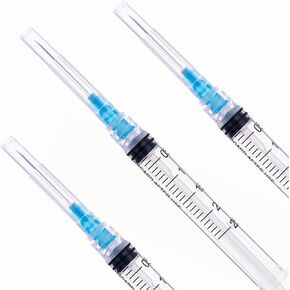 2.5ml Disposable luer lock Syringe with 23G/1Inch Needle, Individual Package (20)