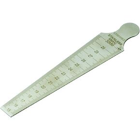 RIVERWELD Welding Taper Gage Inch & Metric 5/8" to 1-3/16" & 15-30mm Welding Gauge Inspection Stainless Steel