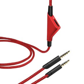 A10 Replacement Audio Cable with Volume Control Compatible with Astro A40/A40TR/A10 Gaming Headphones, Nylon Braided Cable Length 6.5Ft/2M