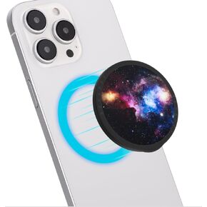 Magnetic Phone Stand Holder and Phone Grip - Foldable Grip Stand Compatible with Mag Safe - for iPhone,Samsung,Google and All Smartphones - Galaxy