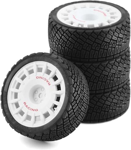 67mm RC On-Road Rally Car Tires and Wheels for 1/10 RC On-Road Touring Drift Car HSP Tamiya XV01 TT01 TT02B HPI Kyosho FAZER MK2 /12mm Hex in Saudi Arabia