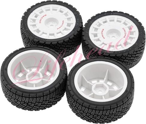 67mm RC On-Road Rally Car Tires and Wheels for 1/10 RC On-Road Touring Drift Car HSP Tamiya XV01 TT01 TT02B HPI Kyosho FAZER MK2 /12mm Hex in Saudi Arabia