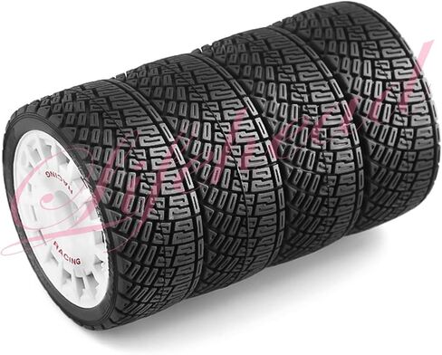 67mm RC On-Road Rally Car Tires and Wheels for 1/10 RC On-Road Touring Drift Car HSP Tamiya XV01 TT01 TT02B HPI Kyosho FAZER MK2 /12mm Hex in Saudi Arabia