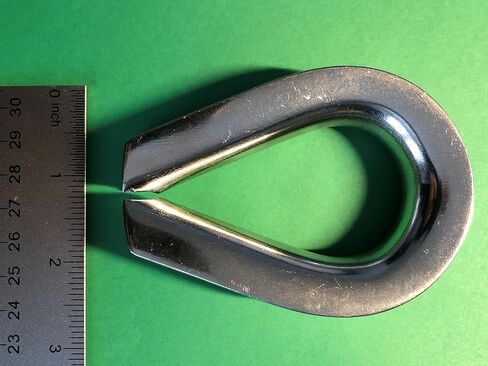 US STAINLESS Stainless Steel 316 1/2" (12mm) Wire Rope Thimbles Heavy Duty Marine Grade for Rope Size 1/2" in Saudi Arabia