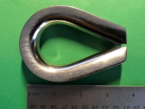 US STAINLESS Stainless Steel 316 1/2" (12mm) Wire Rope Thimbles Heavy Duty Marine Grade for Rope Size 1/2" in Saudi Arabia