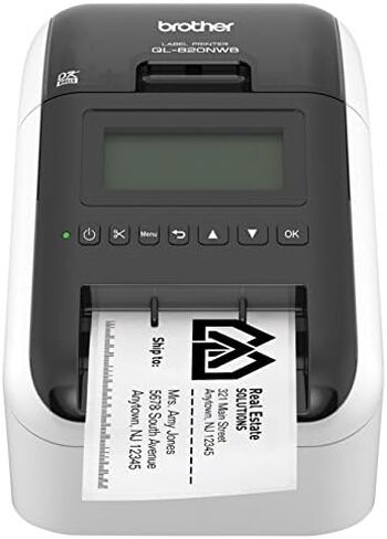 طابعة ملصقات احترافية فائقة المرونة من Brother QL-820NWB مع شبكة لاسلكية BRTQL820NWB in Saudi Arabia