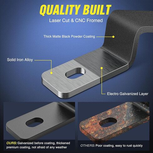 Nilight Ditch Light Brackets غطاء محرك السيارة مفصلات مجموعة دعامة تثبيت لمصابيح العمل المساعدة للطرق الوعرة LED على 2015-2022 Chevy Colorado 2015-2021 GMC Canyon، ضمان لمدة عامين in Kuwait