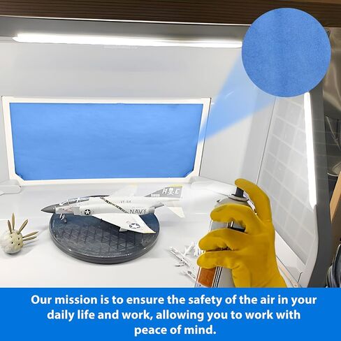 4 قطع من مرشح حجيرة الطلاء، مجموعة فلتر حجيرة رش البخاخة، تصميم مزدوج الطبقة، مناسب لهواية البخاخة، الحرفيين وحجرة طلاء الرش in Kuwait