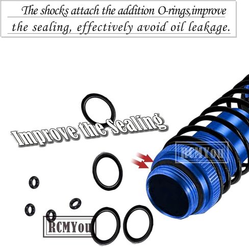 4PCS Aluminum Front Rear RC Shocks Upgrades Part for 1/10 Slash 2WD 4x4 Rustler 2WD 4X4 Stampede 2WD 4X4 Hoss 4X4 2WD Rally, Big Bore Full Metal RC Shock Absorber,5862 3760 3762,Gold in Kuwait