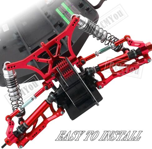 جزء ترقية برج الصدمات الأمامي الخلفي من الألومنيوم لـ 1/10 Slash 2WD VXL، Rustler 2WD VXL، Stampede 2WD VXL، Bandit 2WD VXL، Bigfoot 2WD، RC ترقية Hop Ups، يستبدل 3638 3639، أحمر in Saudi Arabia