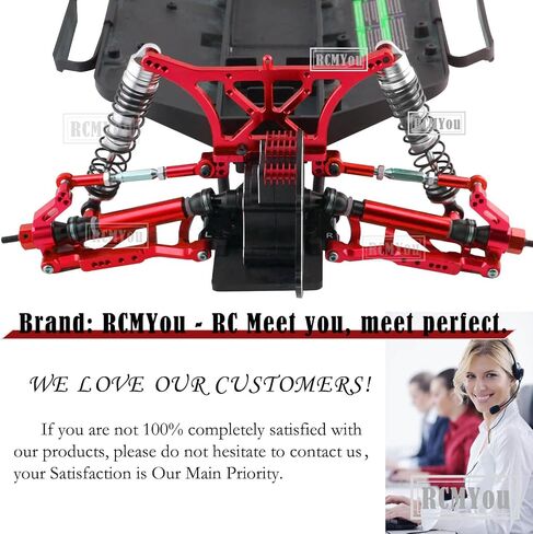 جزء ترقية برج الصدمات الأمامي الخلفي من الألومنيوم لـ 1/10 Slash 2WD VXL، Rustler 2WD VXL، Stampede 2WD VXL، Bandit 2WD VXL، Bigfoot 2WD، RC ترقية Hop Ups، يستبدل 3638 3639، أحمر in Saudi Arabia