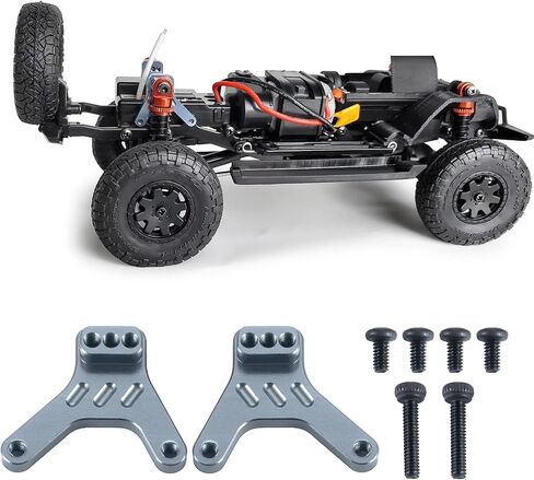 RC سبائك الألومنيوم الخلفي صدمة جبل برج الصدمة 2 قطعة لكيوشو ميني Z 4x4 1/18 مقياس جيمي 1/24 مقياس رانجلر (أحمر) in Saudi Arabia